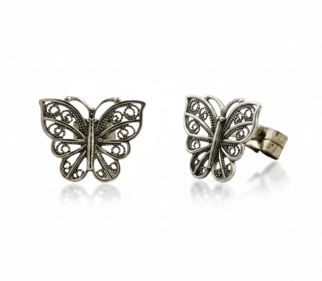 Arete Mariposa Ébano