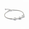 Pulsera de Damas 3 Corazones