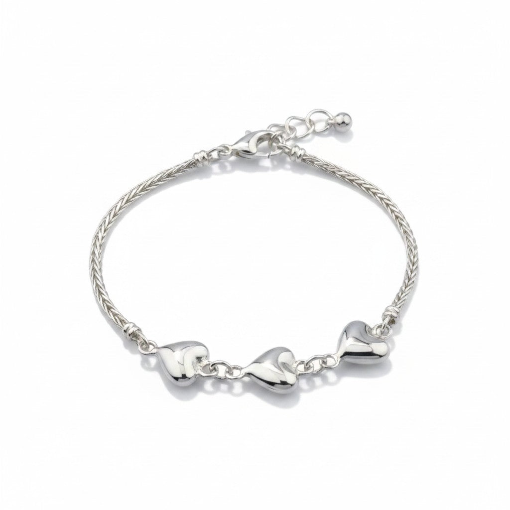Pulsera de Damas 3 Corazones