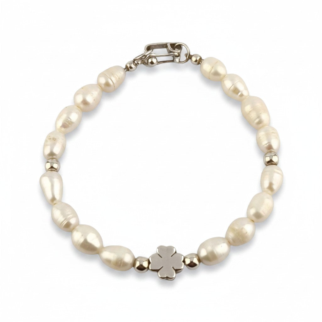 Pulsera Perla Trebol