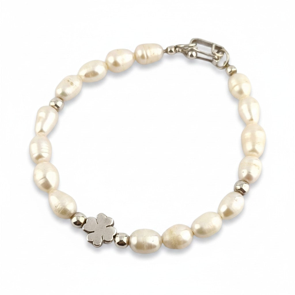 Pulsera Perla Trebol