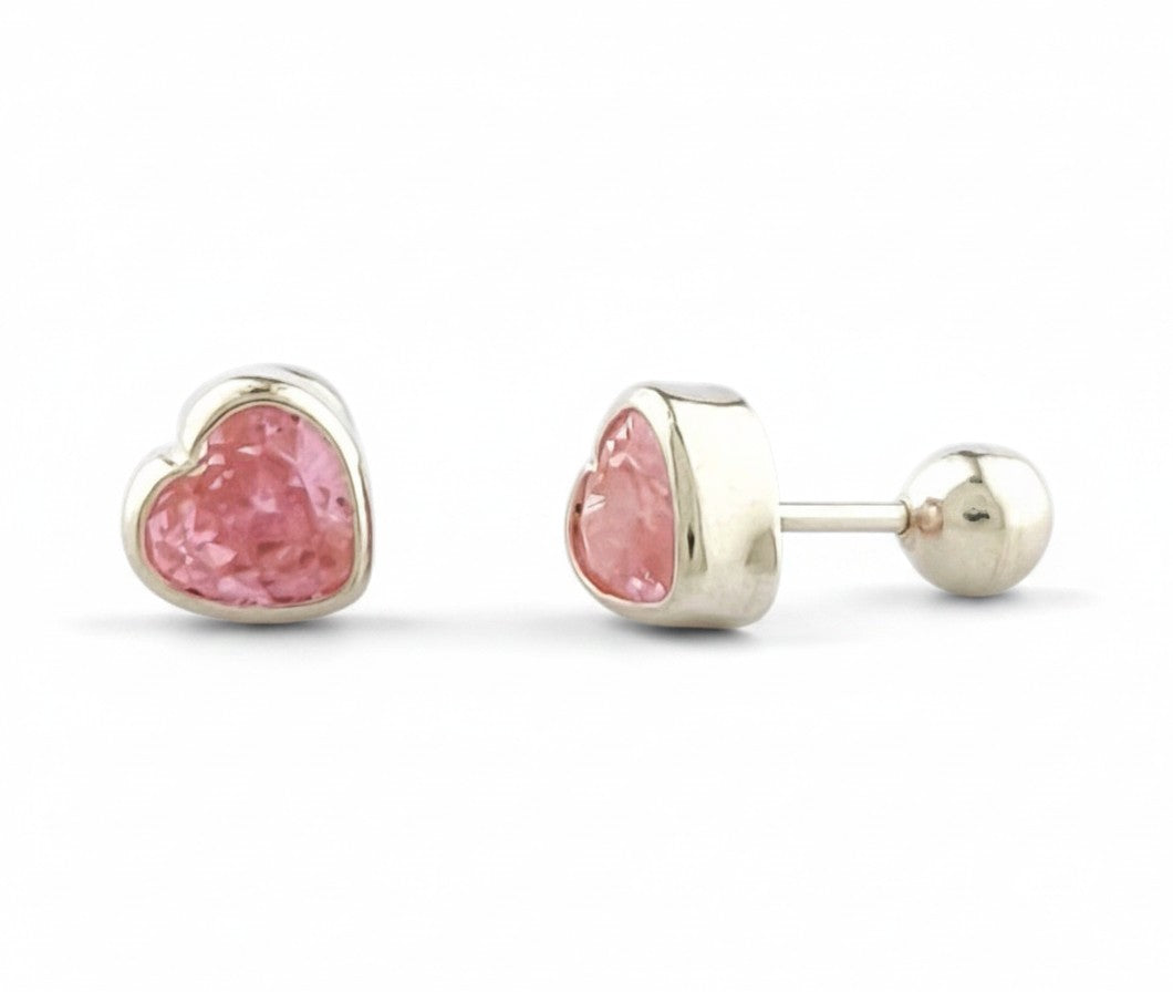 Arete Reversible Corazon Pink