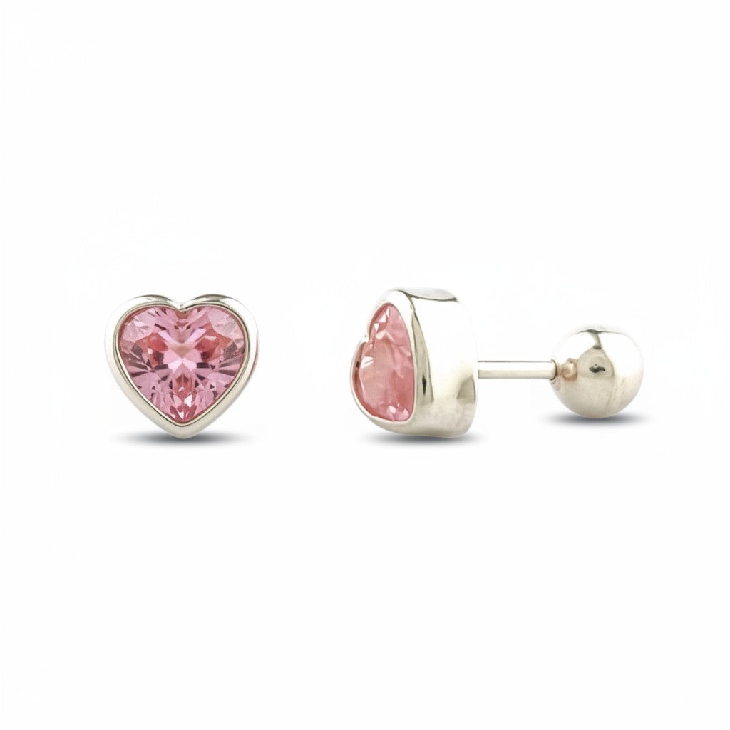 Arete Reversible Corazon Pink