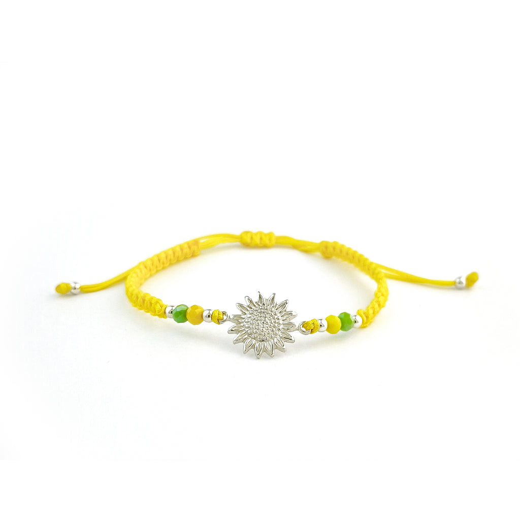 Pulsera Tejida Girasol